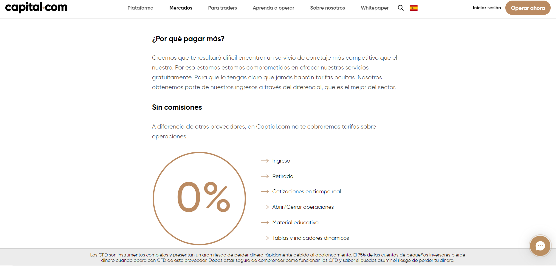 Capital.com Revise el entorno de precios Revise las comisiones de depósito y retiro Capital.com Revise el entorno de precios Revise las comisiones de depósito y retiro